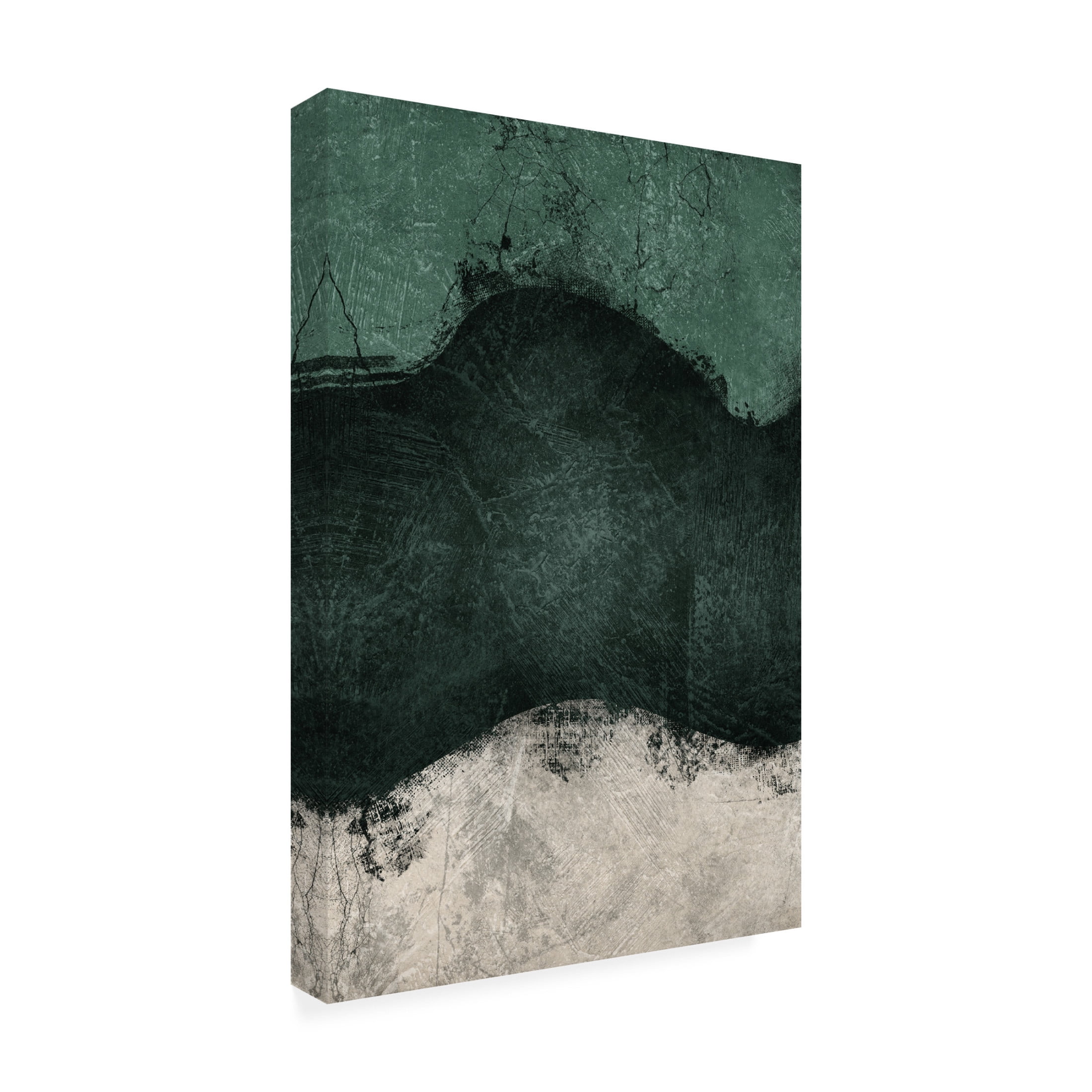 Canvas Wall Art - Ema Paraschiv 'Midnight Emerald No2' Wall Art for Living Room, Bedroom, or Office Décor by Trademark Fine Art - 30 x 47 Inches