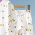 thumbnail image 4 of KPOPLK Little Girls Pajamas Short Sleeve Cotton Toddler Pjs Sleepwear Pajama Summer Clothes Sets 1-7T(5-6 Years,Purple), 4 of 6