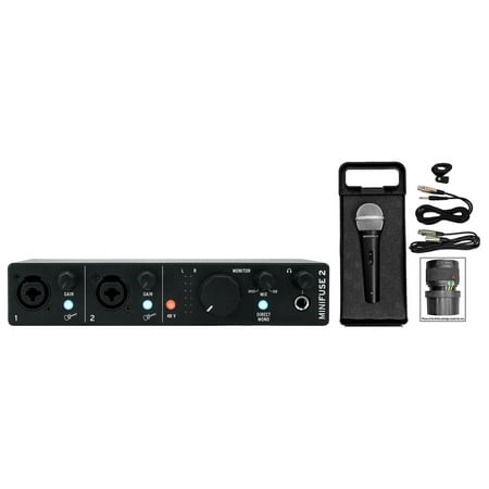 Arturia Minifuse 2 Black 2x2 USB MIDI Audio Recording Interface+Headphones
