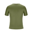 thumbnail image 4 of ZunFeo Mens V-Neck Pocket T-Shirts Short Sleeve Performance Stretch Wrinkle-Free Casual Tee Everyday Undershirts Big and Tall Sizes Solid Colors Army Green,Size L, 4 of 8