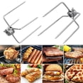 thumbnail image 4 of Rotisserie Prongs Meat Forks Silver 2Pcs 4.72X3.14X1.97in, 4 of 6