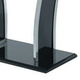 thumbnail image 3 of Benzara 1-Shelf Rectangular Metal Sofa Table with Curved Side Panels in Black, 3 of 4