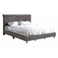 thumbnail image 3 of Glory Furniture Maxx Velvet Upholstered King Bed in Gray, 3 of 8