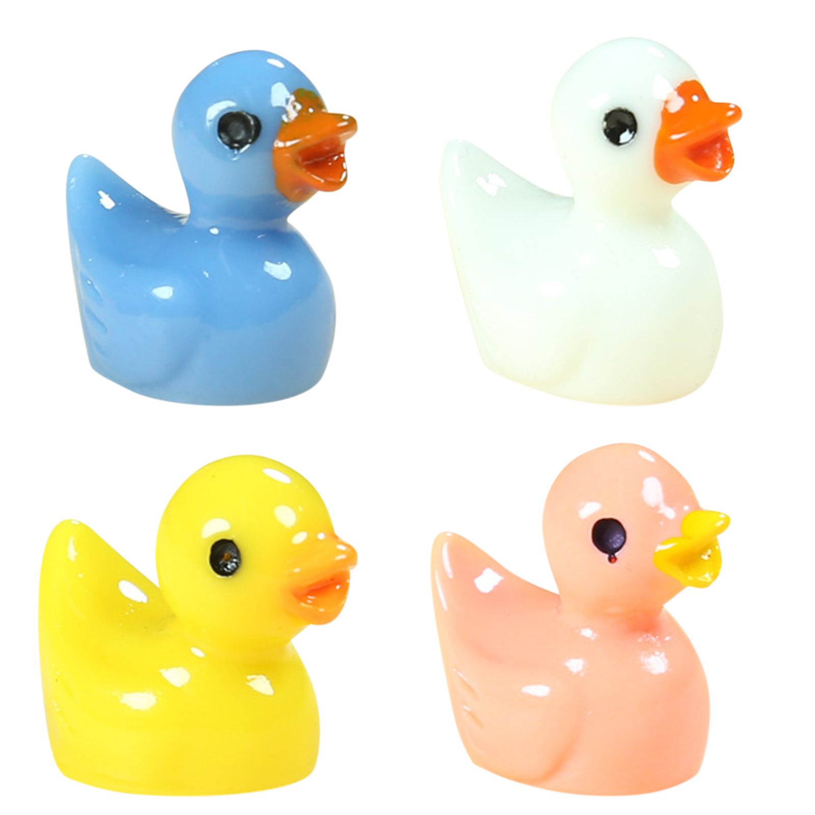 150 Mini-Enten Aus Harz – Leuchten Im Dunkeln – Für Deko, Puppenhaus & Garten