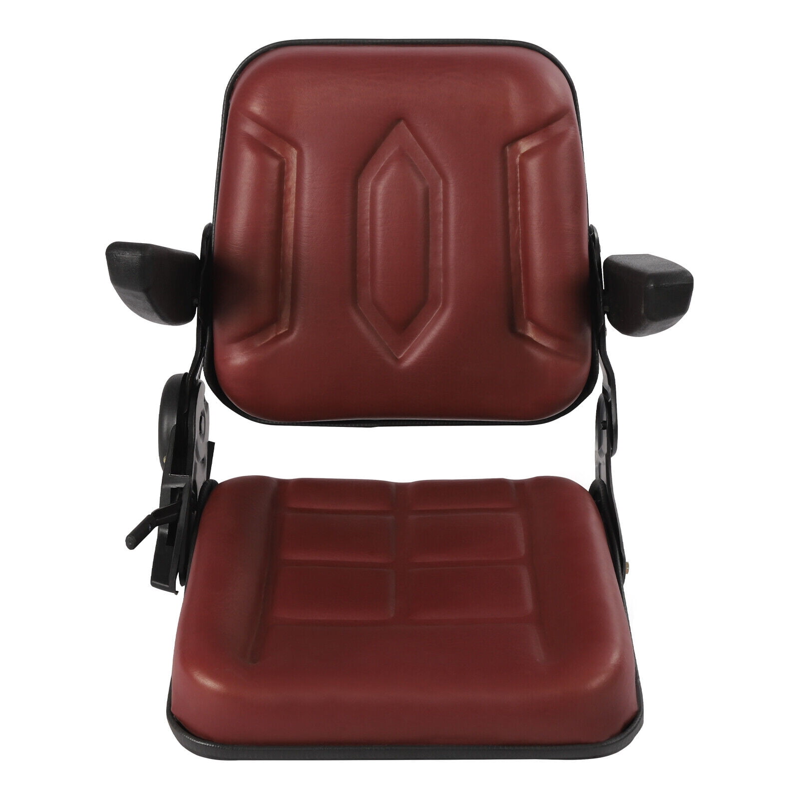 KLARA SEATS Tractor Seat Tractor Seat Universal Seat Tractor Seat Vintage  Car Spring-Loaded KS 44/2V PVC Red Tilt Adjustable with Shock Absorber and