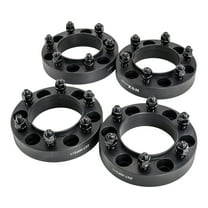 Hex Autoparts 4PCS 1.25" 6x5.5 6x139.7mm Black Hubcentric Wheel Spacers Adapters Fits For Toyota Tacoma Tundra 4 Runner Sequoia FJ Cruiser