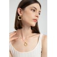 thumbnail image 5 of Eléa Twisted Hoop Earrings, 5 of 5
