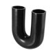 thumbnail image 1 of 51mm 2 ID 180 Grados Silicona Coche Reductor Manguera Acoplador Tubo Negro, 1 of 6