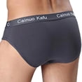 thumbnail image 4 of TIHLMK Men's Soft Splicing Solid Color Underpants Soft Breathable Knickers Briefs, 4 of 6