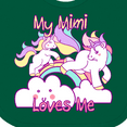 thumbnail image 4 of Inktastic My Mimi Loves Me Unicorn Girls Baby Bib, 4 of 4