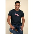thumbnail image 3 of Old Glory Mens 4th of July Patriotic Dog German Shepherd Short Sleeve Graphic T Shirt, 3 of 6