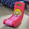 thumbnail image 6 of X Rocker® Super Mario™ Spotlight Floor Rocking Gaming Chair for Kid– Peach, Nintendo, 33.46 x 16.14 x 18.3, 6 of 15