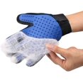 thumbnail image 3 of Dog and Cat Beauty Gloves (Blue), Soft Hair Removal Brush Gloves, Effective Hair Removal Gloves, Massager Tool, Improved Five Finger Design, Suitable for Long/Short Fur of Dogs, Cats, 3 of 5