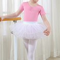 thumbnail image 2 of POIUYTR Girls Casual Ballet Skirt Dance Elastic Waist Mesh Skirts Kids Party Costume Skirts 6-17 Years, 2 of 5