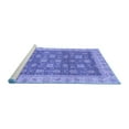 thumbnail image 2 of Ahgly Company Machine Washable Indoor Square Oriental Blue Traditional Area Rugs, 5' Square, 2 of 4