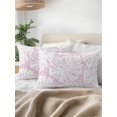 thumbnail image 2 of Outdoor Pillows Waterproof, Pink Monstera Deliciosa Throw Pillows with Inserts Included, Summer Botanical Tropical Indoor Outdoor Decorative Lumbar Pillow for Bed/Couch/Patio 12"x20", 1Pcs, 2 of 8
