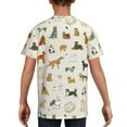 thumbnail image 5 of Wukai Dogs Funny Pets Youth Unisex Short Sleeve T-Shirt for Boys, Girls, Teens, and Kids-X-Small, 5 of 7