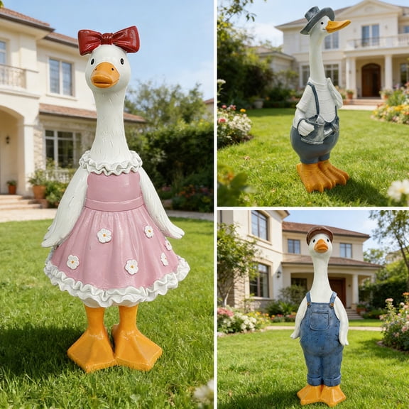 Outdoor Resin Garden Figurine for Yard and Patio Decor – Weather-Resistant Courtyard Ornament for Parks and Home Landscaping