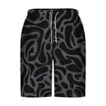 thumbnail image 4 of LIBRCLO Swim Trunks for Men Thin Quick Dry Hawaiian Bathing Suits Swimwear Elastic Waist Swimsuits Summer Beach Board Shorts Black L, 4 of 5