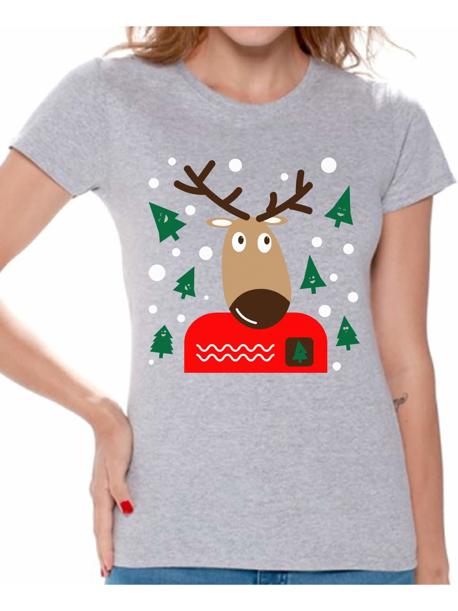 Xmas Deer Shirt Funny Christmas Shirts 