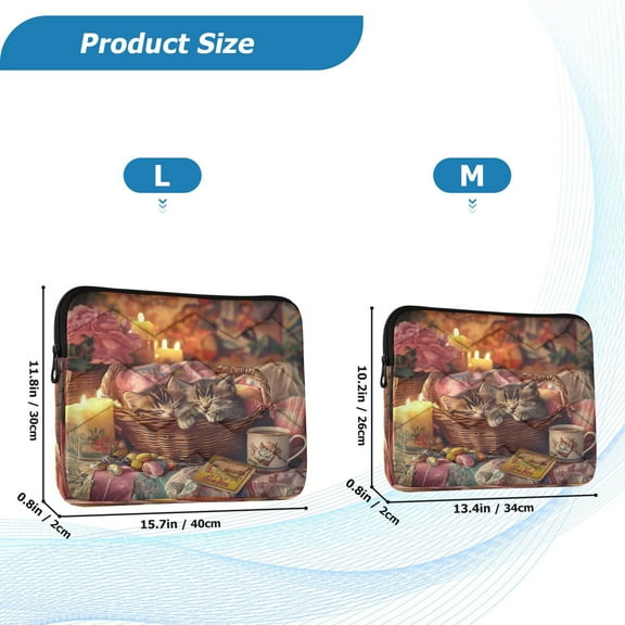 YAZAOO Laptop Sleeves Simplicity Creative Pattern Slim and Light YAZAOO Laptop Bag Style No.395622060