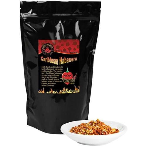 Fiery Farms Red Caribbean Habanero Pepper Flakes 1KG/2.2 lbs Fruity, Spicy Pepper Flakes