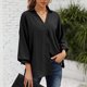 thumbnail image 4 of Moda Mujer Camiseta de manga larga Otoño Frente abierto Prendas de abrigo sueltas Blusa sólida Abrigo Tops Fridja  czfsfas6734, 4 of 9
