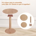 thumbnail image 6 of PHOYAL 23.62" MDF Round Dining Table for Kitchen Small Space Apartment, Tulip Style Pedestal Dining Tables, Natural, 6 of 7