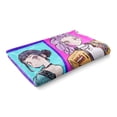 thumbnail image 5 of Cobertor frazada Anime Kpop 127 cm x 152 cm Morado, 5 of 5