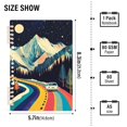 thumbnail image 2 of FORMRS 1-Subject Spiral Notebook 8" x 5" College Ruled 60 Refillable Sheet A5 Hard Cover, 2 Pack, Evening Mountain Road, 2 of 7