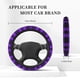 thumbnail image 3 of Fotbe Purple Buffalo Plaid Funda para Volante Universal de 15 pulgadas, Accesorios para Auto para Hombre y Mujer, Protector de Volante Cómodo para SUV y Sedán, 3 of 6