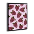 thumbnail image 2 of Stupell Industries Art Deco Glimmer Strawberry Pattern Black Floating Frame Canvas Art, 17 x 21, by LISH Creative, 2 of 8
