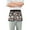 Cute Hedgehog and Mushroom, variant on Monkey Faces Flowers Dots Server Apron with 3 Pockets Waterproof Waitress Waist Short Apron for Man Woman 12 Inches