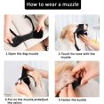 thumbnail image 5 of Bozal para perro liwang de nailon negro mediano, 5 of 5