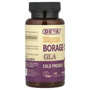 Deva Vegan Borage Oil, GLA, 90 Vegan Caps (500 mg per Capsule)