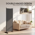 thumbnail image 4 of HOMCOM 6 Panel Room Divider, Folding Privacy Screen, Charcoal Grey, 4 of 10