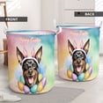 thumbnail image 2 of Happy Easter Miniature Pinscher with Bunny Ear Headband and Flowers Foldable Laundry Basket Mini Pin Dog Lover Organizer Storage with Handles - 13001, 2 of 5