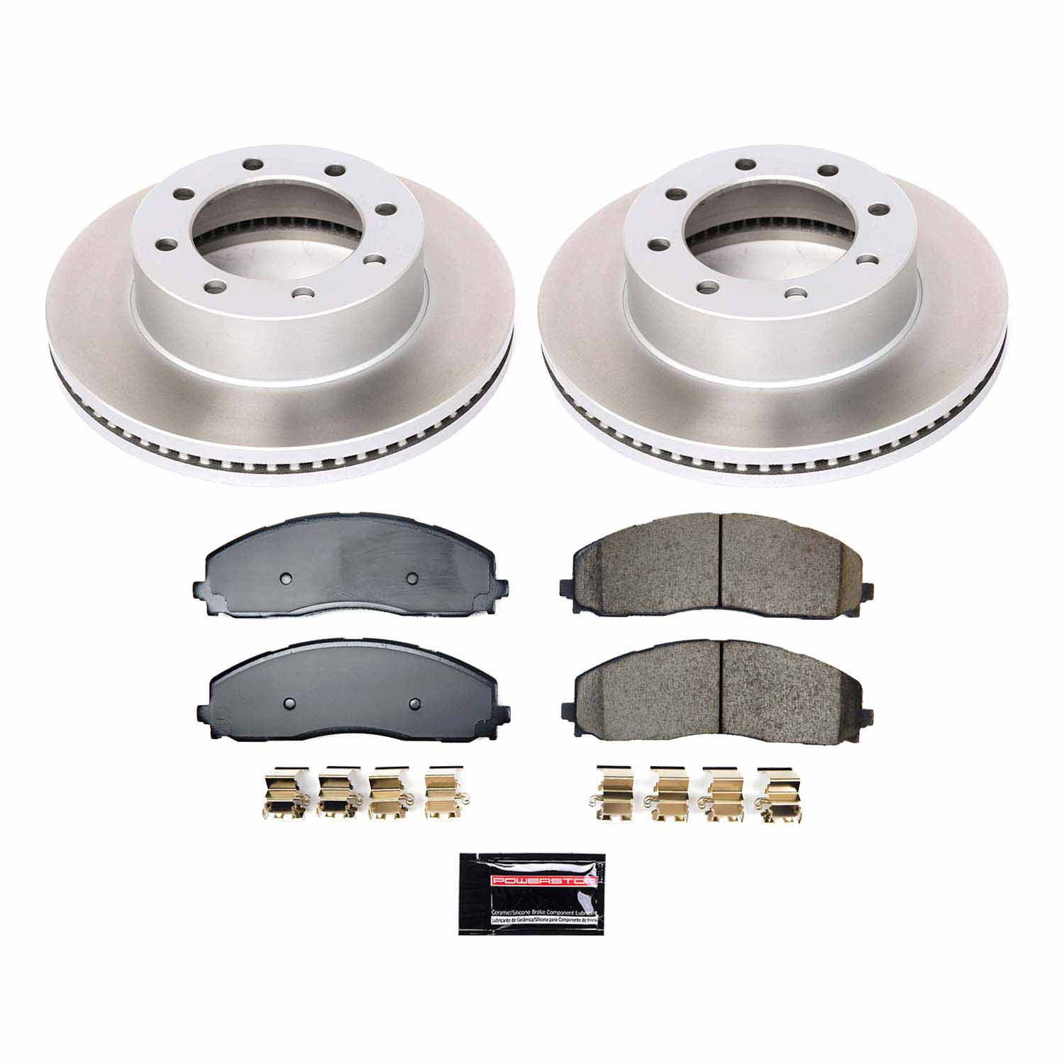 PowerStop Front Semi-Coated Brake Rotor Kit for Ford F-250 Super Duty 2023-24, Ford F-350 Super Duty 2023-24, SC9178