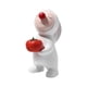 thumbnail image 5 of Figura de conejo de resina con forma de nariz roja para decorar la entrada del hogar. Caqui de pie, 5 of 9