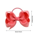 thumbnail image 2 of Colorful Elastic Hair Bows for Kids - Ponytail Holders and Rubber Bands for Toddlers and Teens 1pc for Baby Girls, 2 of 3