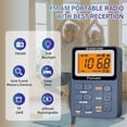 thumbnail image 2 of Radio Portable AM FM, Radio de Poche Rechargeable avec Meilleur Syntonisation Numérique de Réception, MP3, Écouteurs Stéréo, Grand Écran LCD, Prise Carte TF, Radio Transistor pour Jogging/Gym/Camping (Gris), 2 of 6