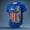 Blue, variant on 250 Anniversary USA Shirt Crewneck Pullover Tops Men's Tshirts Shirts Short Sleeve T Shirt America 4th of July Shirt Crew Neck Tee(Blue,XXXXL)