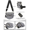 thumbnail image 4 of Checkered Crossbody Bag Anti  Spacious Bum Bags for Women Nylon Fanny Packs Lightweight Purse Wallet for Travel, 4 of 7