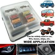 XUKEY 6 Way Plastic 12V Standard Blade Fuse Holder Block for Car, Ship