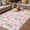 Pink, variant on Spring Floral Outdoor Rug for Patio/Deck/Porch, Non-Slip Large Area Rug 6 x 9 Ft, Pink Flowers Green Plaid Pastoral Indoor Outdoor Rugs Washable Area Rugs, Reversible Camping Rug Carpet Runner