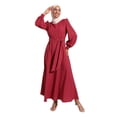 thumbnail image 2 of Dusty Rose - Floral - Shawl - Crew neck - Fully Lined - Modest Dress - Refka, 2 of 5