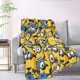 thumbnail image 2 of Manta polar de Minions, súper suave y acogedora, manta de franela ligera y cómoda, manta de felpa cálida para sofá, cama, 50 x 70 pulgadas, 2 of 8