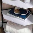 thumbnail image 4 of VECELO Set of 2 Corner Shelf, 4-Tier Corner Bookshelf Small Bookcase Display Rack Plant Stand, White, 4 of 7