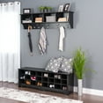 thumbnail image 3 of Prepac 60" Wide Hanging Entryway Shelf in Black, 3 of 7