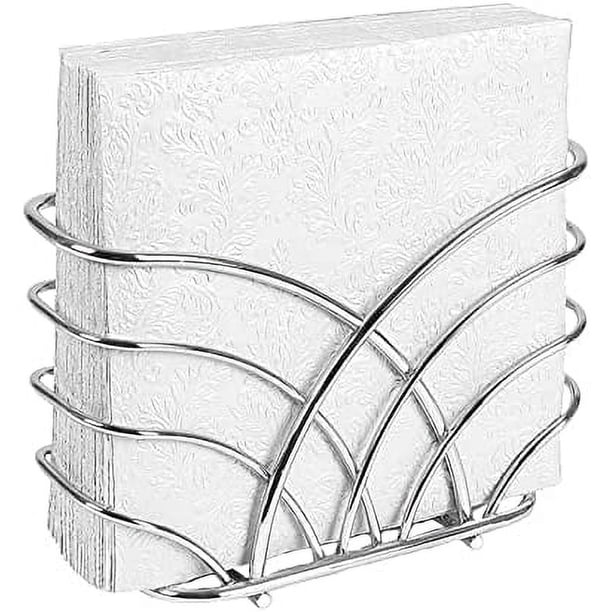 Servilletero LEVIMETREE de acero inoxidable plateado para mesa
